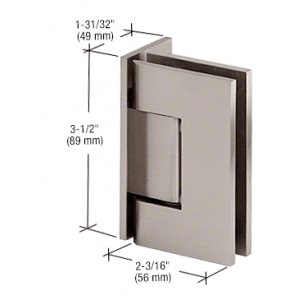 Brushed Nickel Wall To Glass Hinge H30-BN